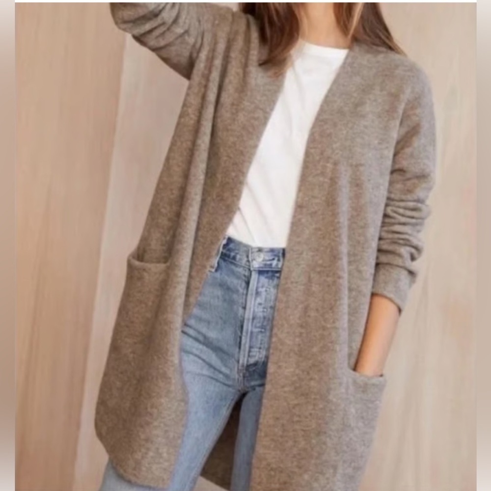 Jenni Kayne Sweater Coat in Oatmeal Size Medium